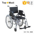 Fauteuil roulant de chaise d&#39;aisance de siège d&#39;unité centrale de forme d&#39;aluminium de Topmedi